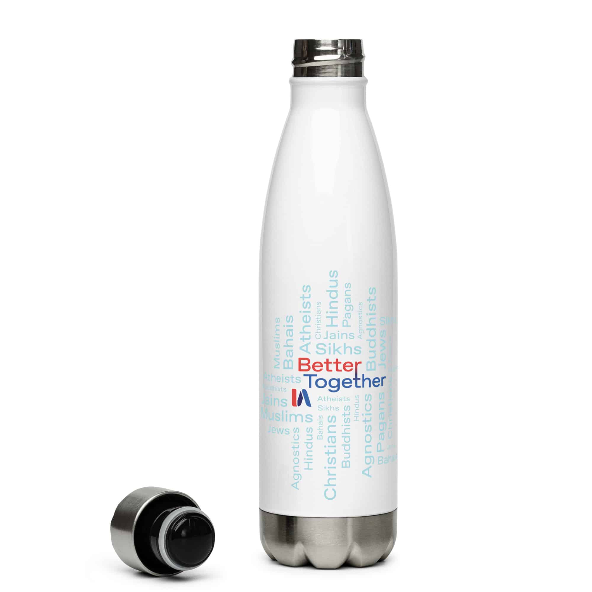 Better Together Word Cloud Stainless Steel Water Bottle
